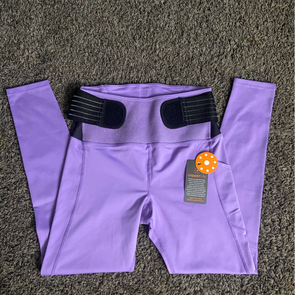 COPPERLITE SPANDEX WORKOUT LEGGINGS WOMENS SIZE SMALL NWT